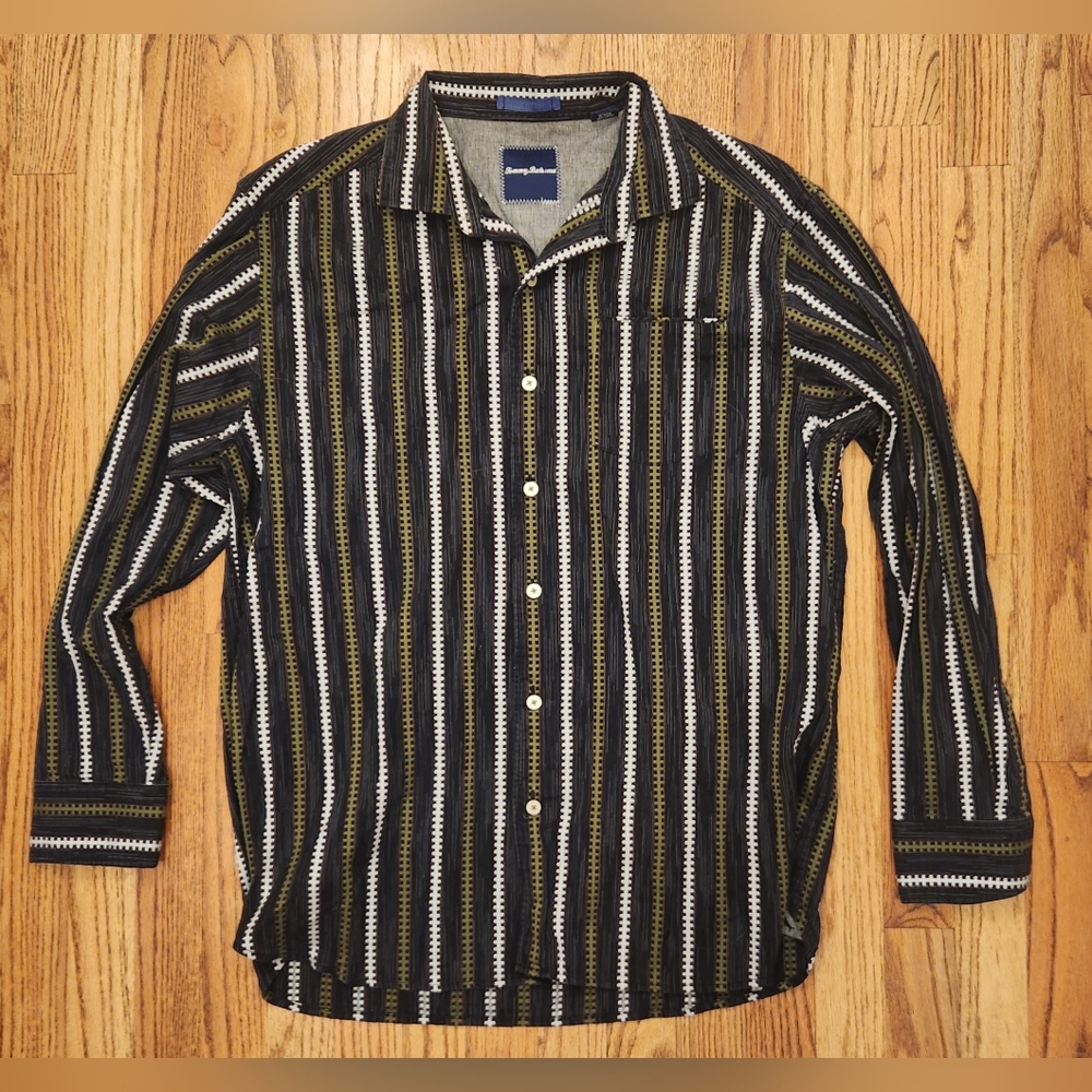 Tommy Bahama Button Up Dress Shirt, Large
